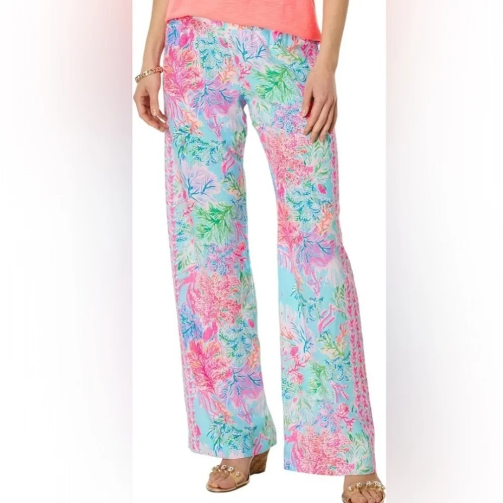 NWT Lilly Pulitzer Bal Harbour Palazzo Pants - M - Picture 5 of 6